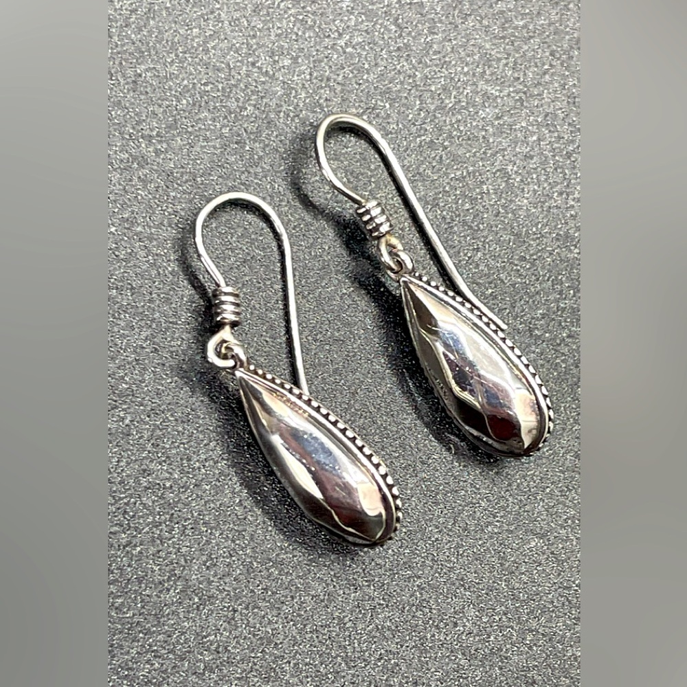 Lagos Caviar sterling silver Rocks Drop Dangle earrings